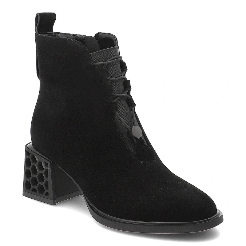Dámské kotníkové boty D&a, černé, CR62-3182 Black