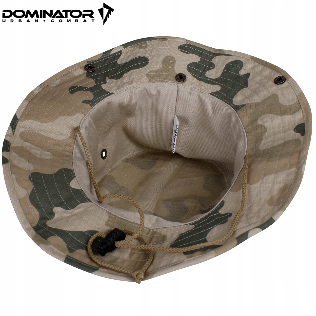Polski kapelusz Wojskowy DOMINATOR BOONIE z nakarczkiem Rip-Stop Pustynny Rozmiar L
