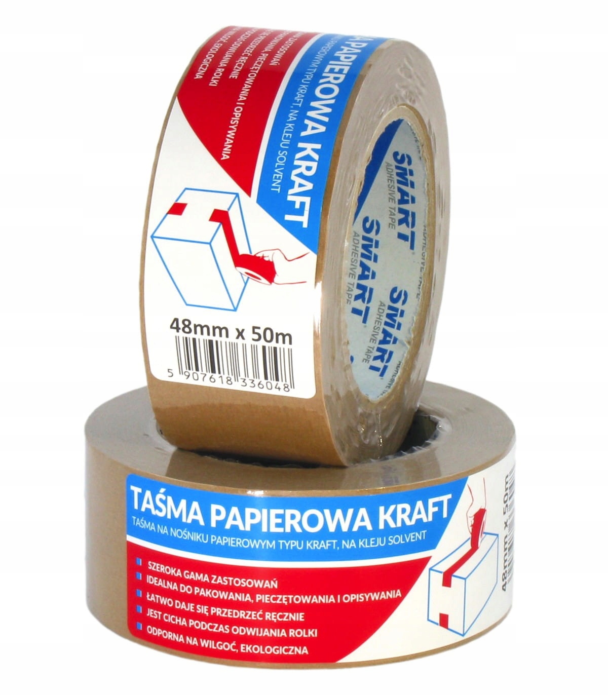 

Taśma papierowa Kraft Smart 48mmx50m solvent Eko