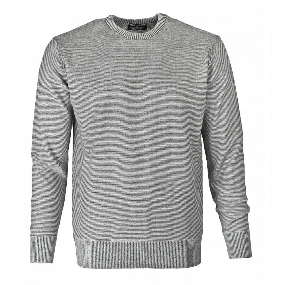 Pánský svetr Pako Jeans Vlněný Popelavý melír L