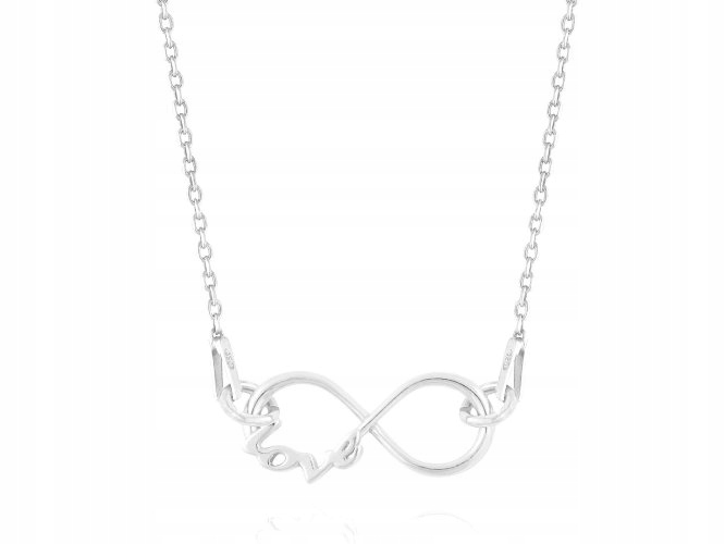

Nasszyjnik łańcuszek Infinity Nieskończoność Love