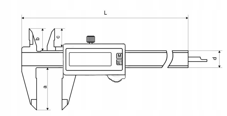 SUWMIARKA MAUa-E IP67 150 x 40 / 0.01 mm Rodzaj elektroniczna