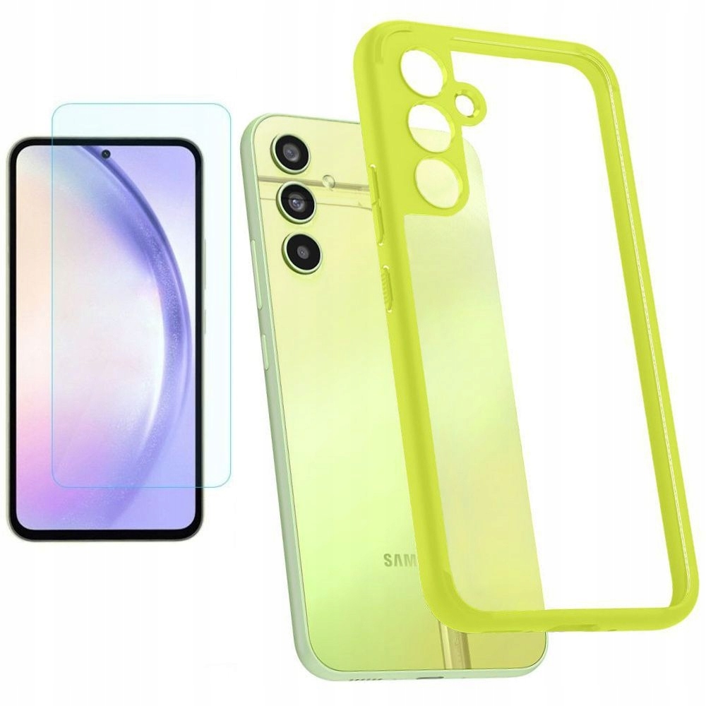 

Etui Szkło do Galaxy A54 5G, Spigen Hybrid Lime