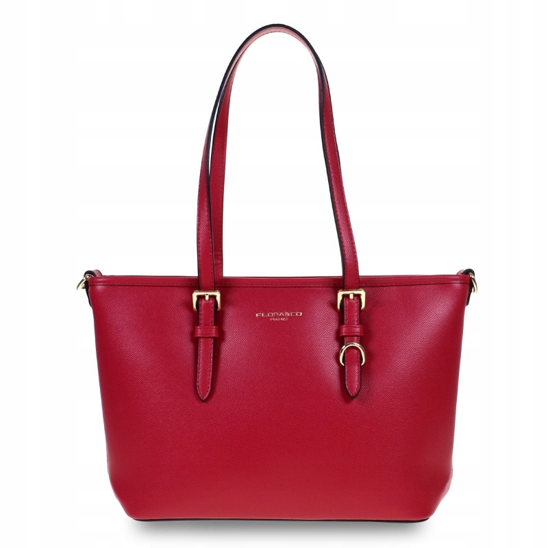 Flora&co Klasická Dámská Shopper Kabelka Přes Rameno Kůže Pásek Logo Fuchsiová