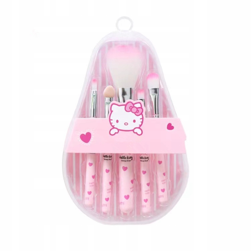 Hello Kitty Makeup Brush Set with Box Cute 14474363154 Allegro.pl
