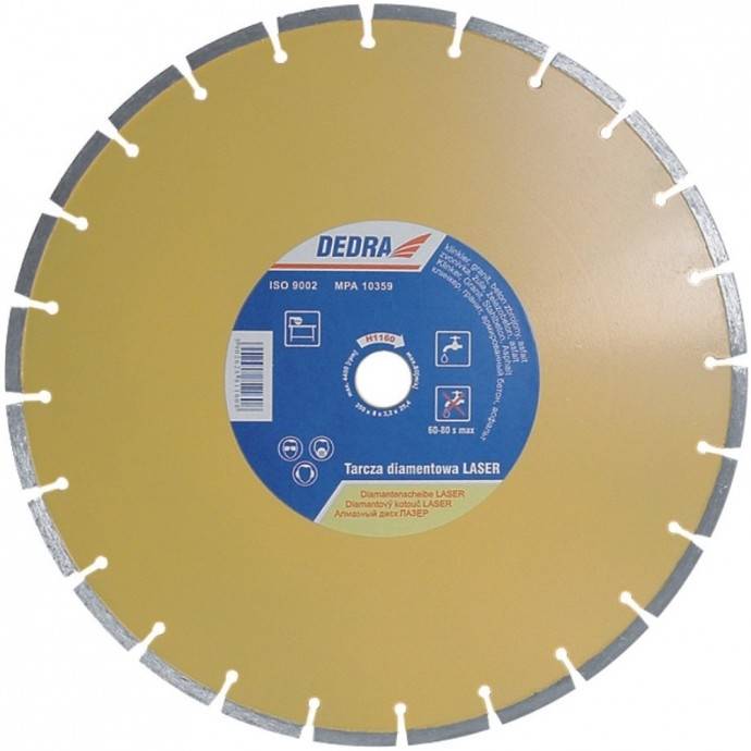 

Tarcza Diamentowa Laser 500x25,4mm Dedra H1161-50