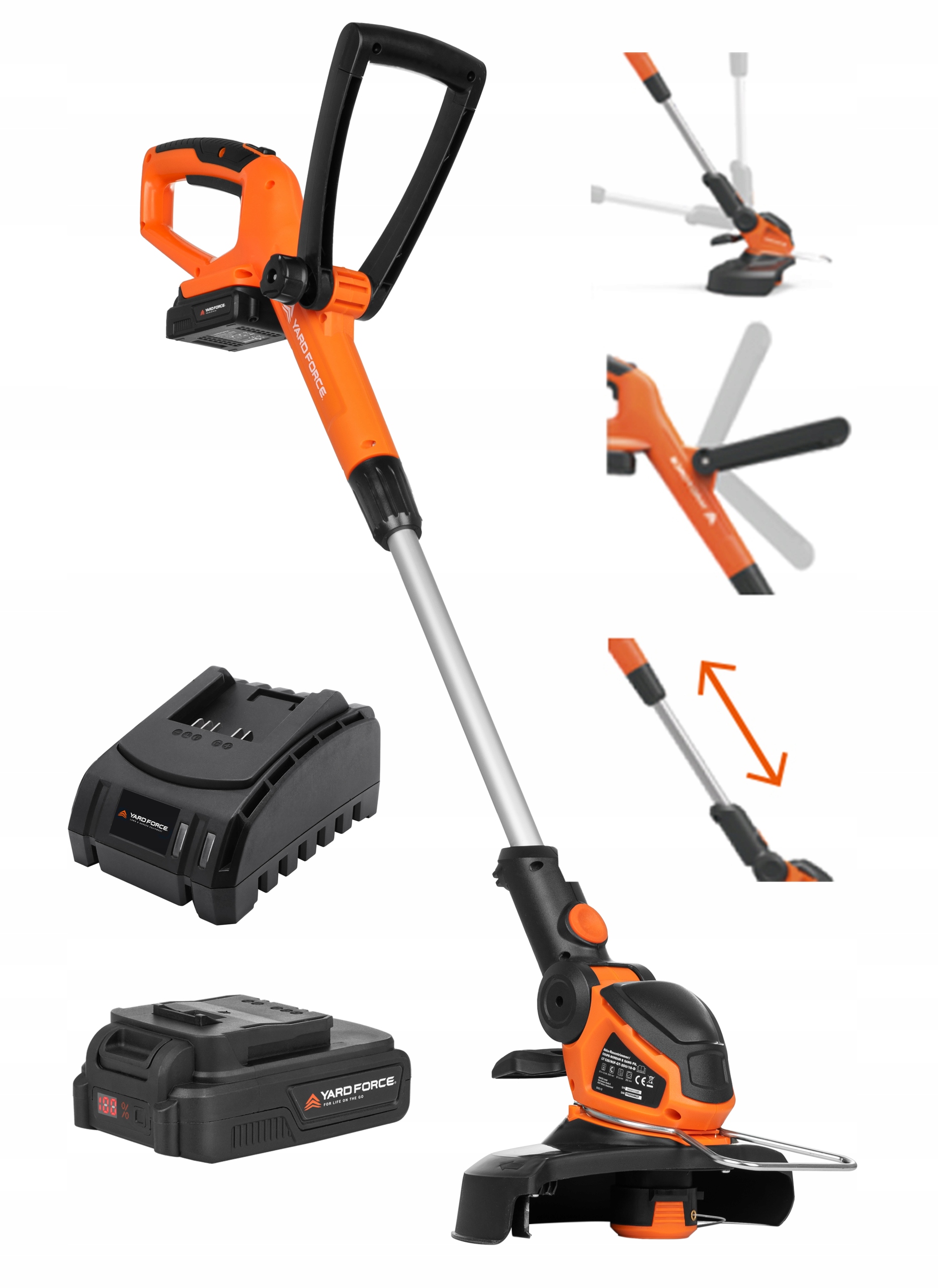 Podkaszarka akumulatorowa Yard Force 20V z Aku Komplet