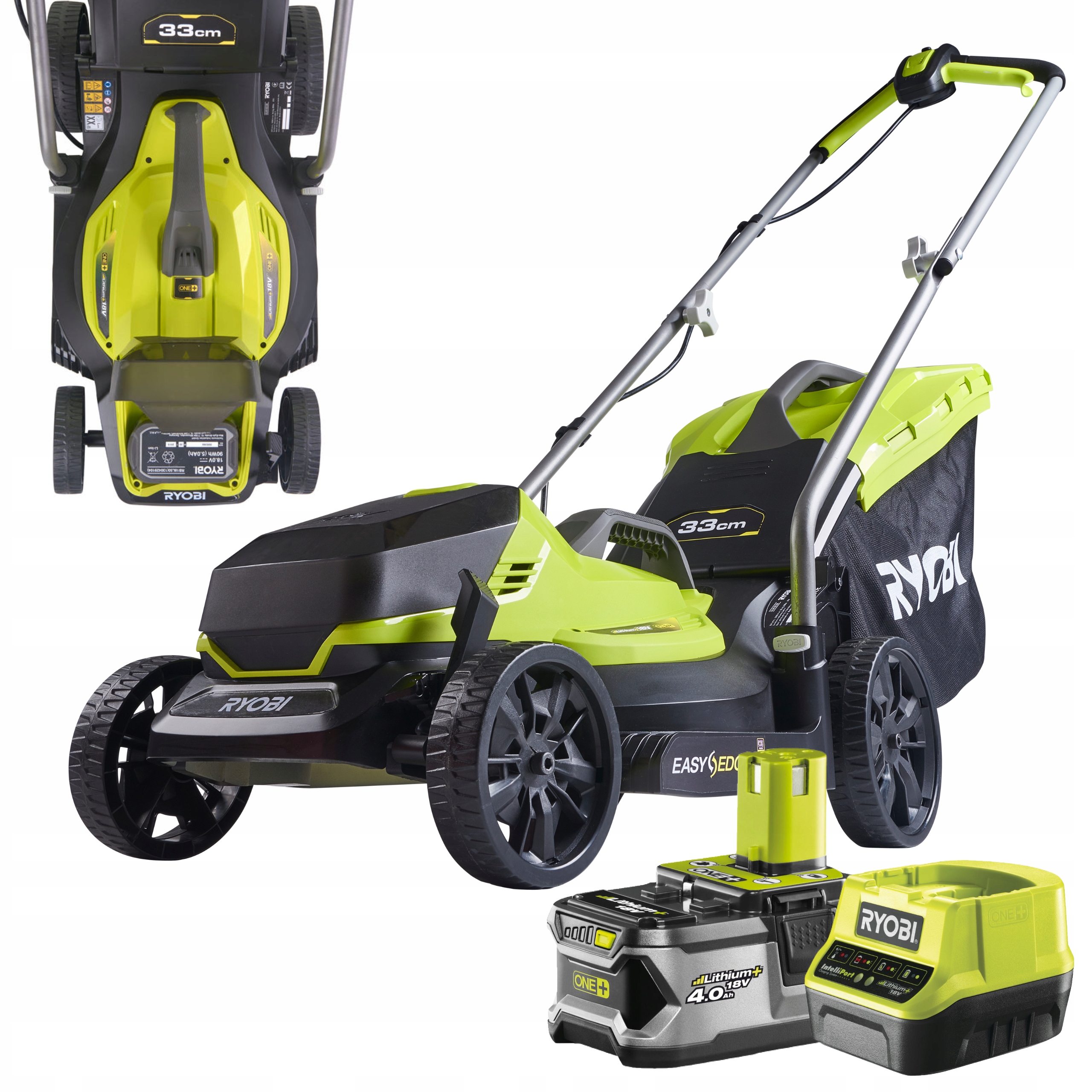 

Ryobi Kosiarka Akumulatorowa 33cm RLM18X33B40 4Ah