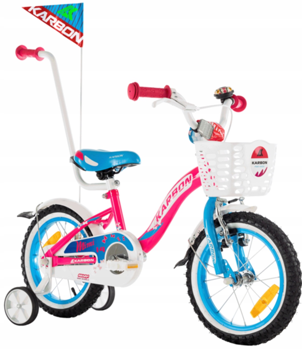 Rower 14 Karbon MIMI Różowy Polski dziecięcy