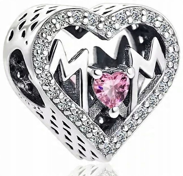 

Charms srebrny Serce dla Mamy Zawieszka do Pandora