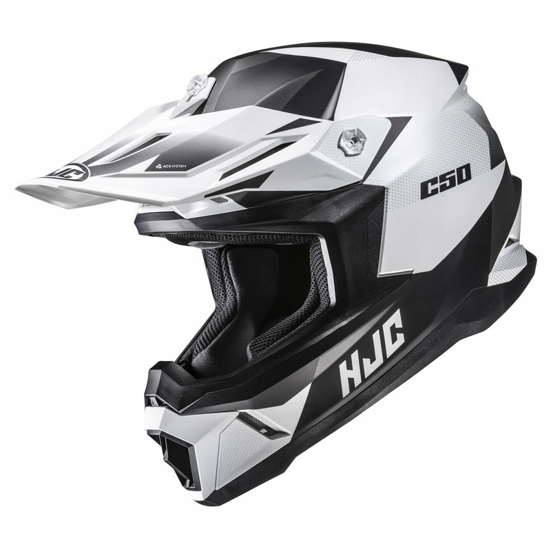Motocyklová Prilba Hjc C50 Slide White Black (XL)