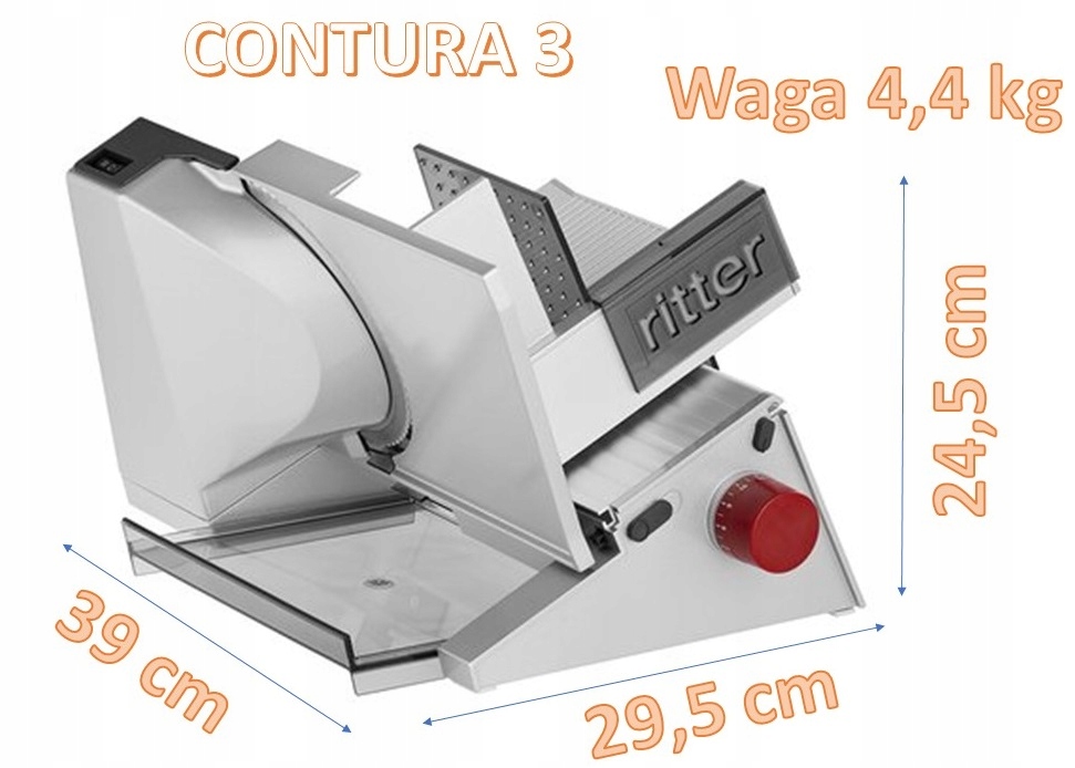 KRAJALNICA DO CHLEBA WĘDLIN GRZYBÓW RITTER CONTURA Waga produktu 4.4 kg