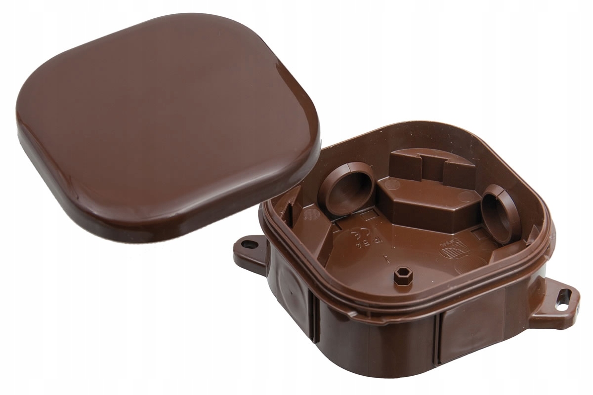 

Puszka natynkowa Ph 92x92 klik pusta brąz A.0018BR