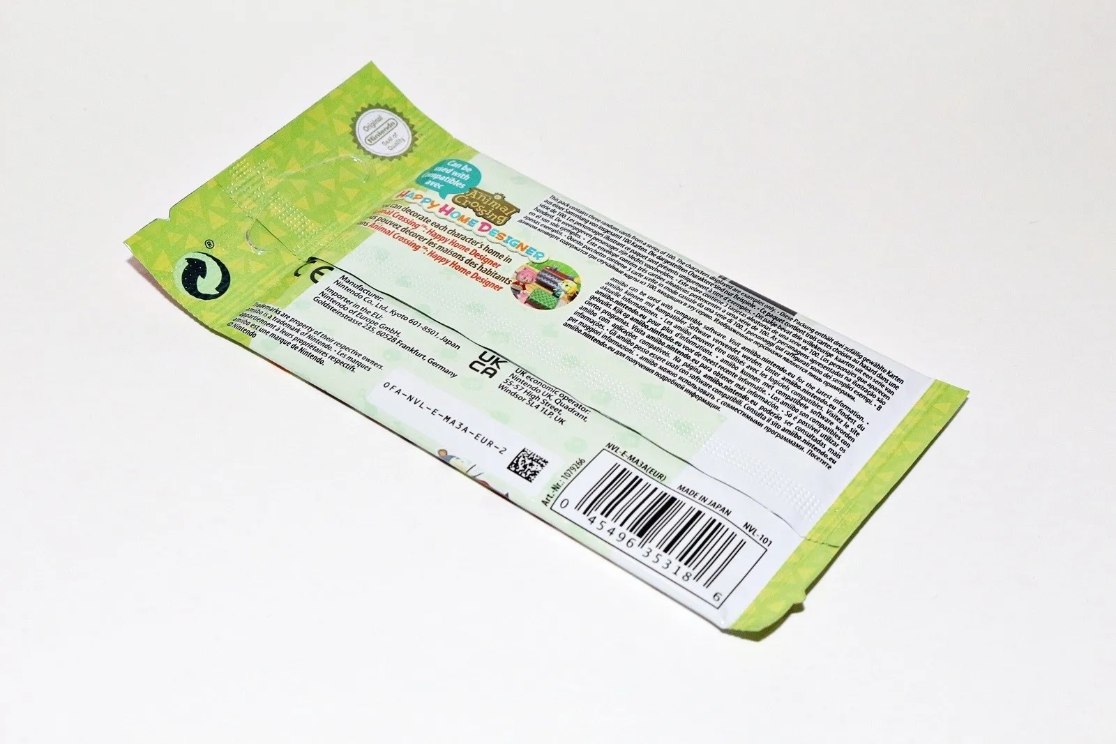 ANIMAL CROSSING KARTY AMIIBO SERIA 1 EAN (GTIN) 0045496353186