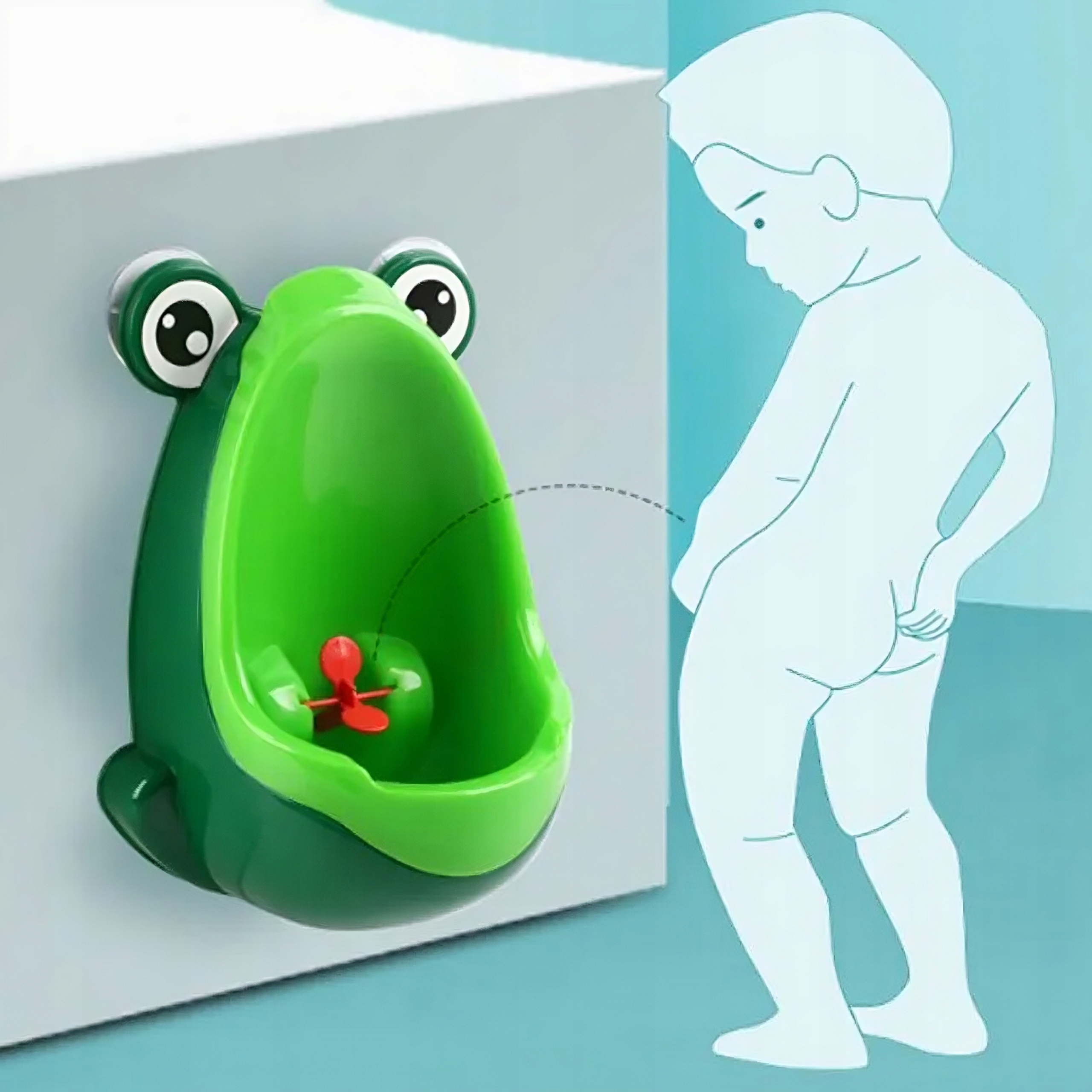 PISUAR NOCNIK DLA DZIECI CHŁOPCA NA ŚCIANĘ ŻABKA Szerokość produktu 21 cm