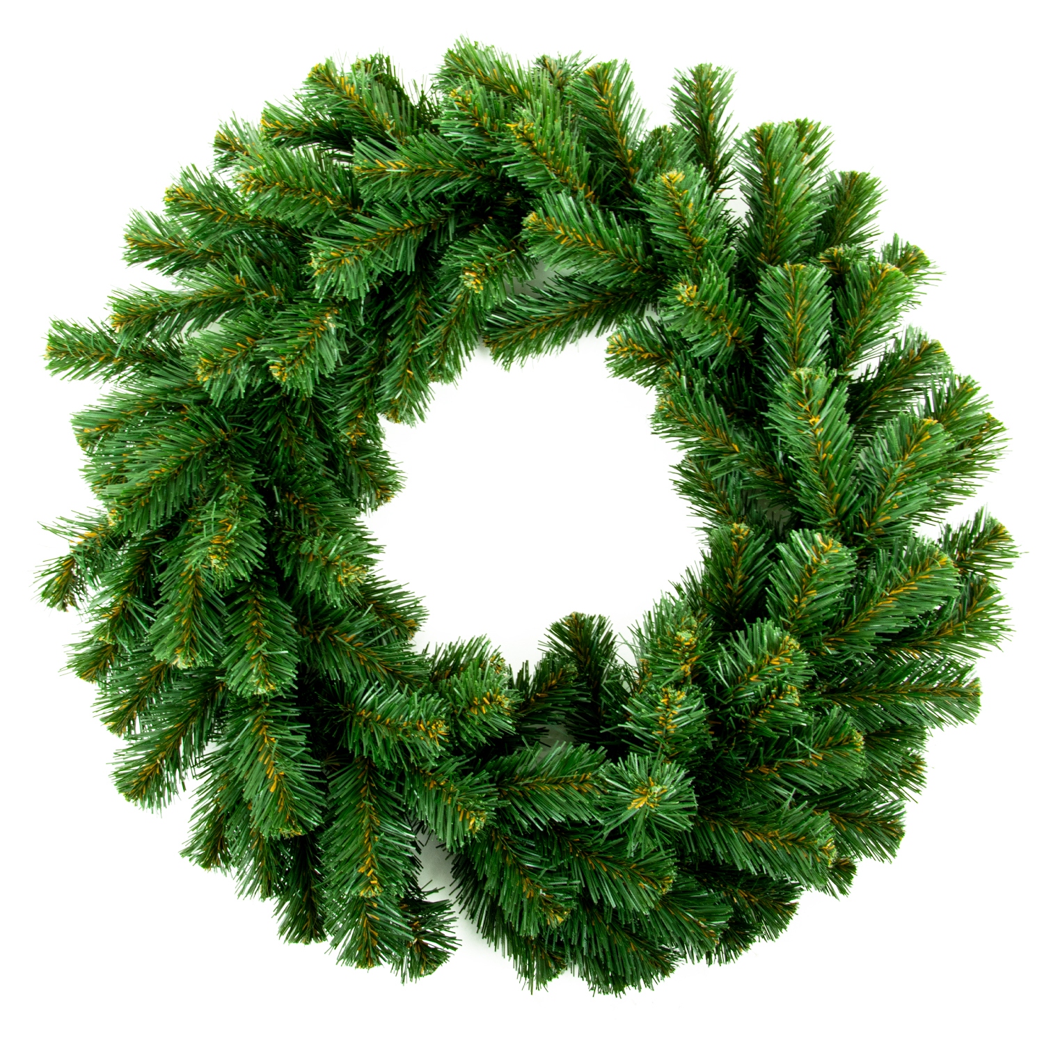 Zelený vánoční věnec na dveře Okna 45 cm Hustý