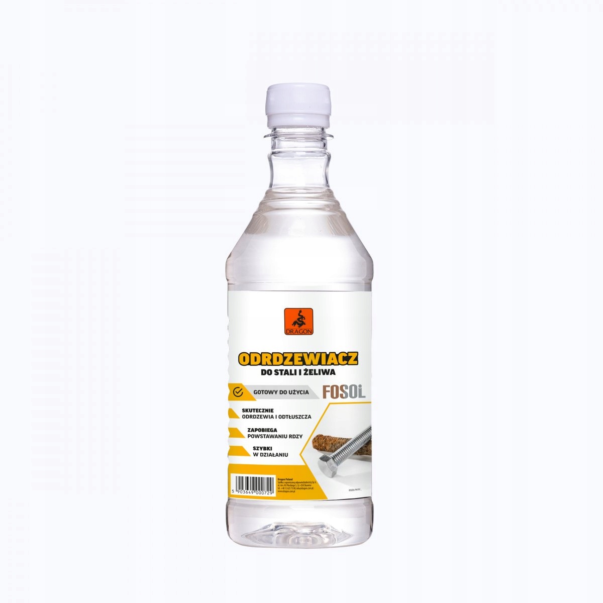 

Fosol Odrdzewiacz Stali Żeliwa 0,5 L Odtłuszczacz