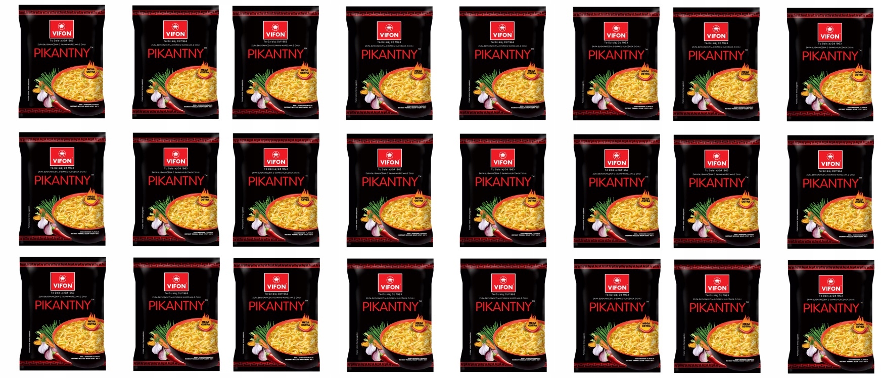 Levně 24 x 70 g Vifon Polévka s kuřecí příchutí pikantní Karton