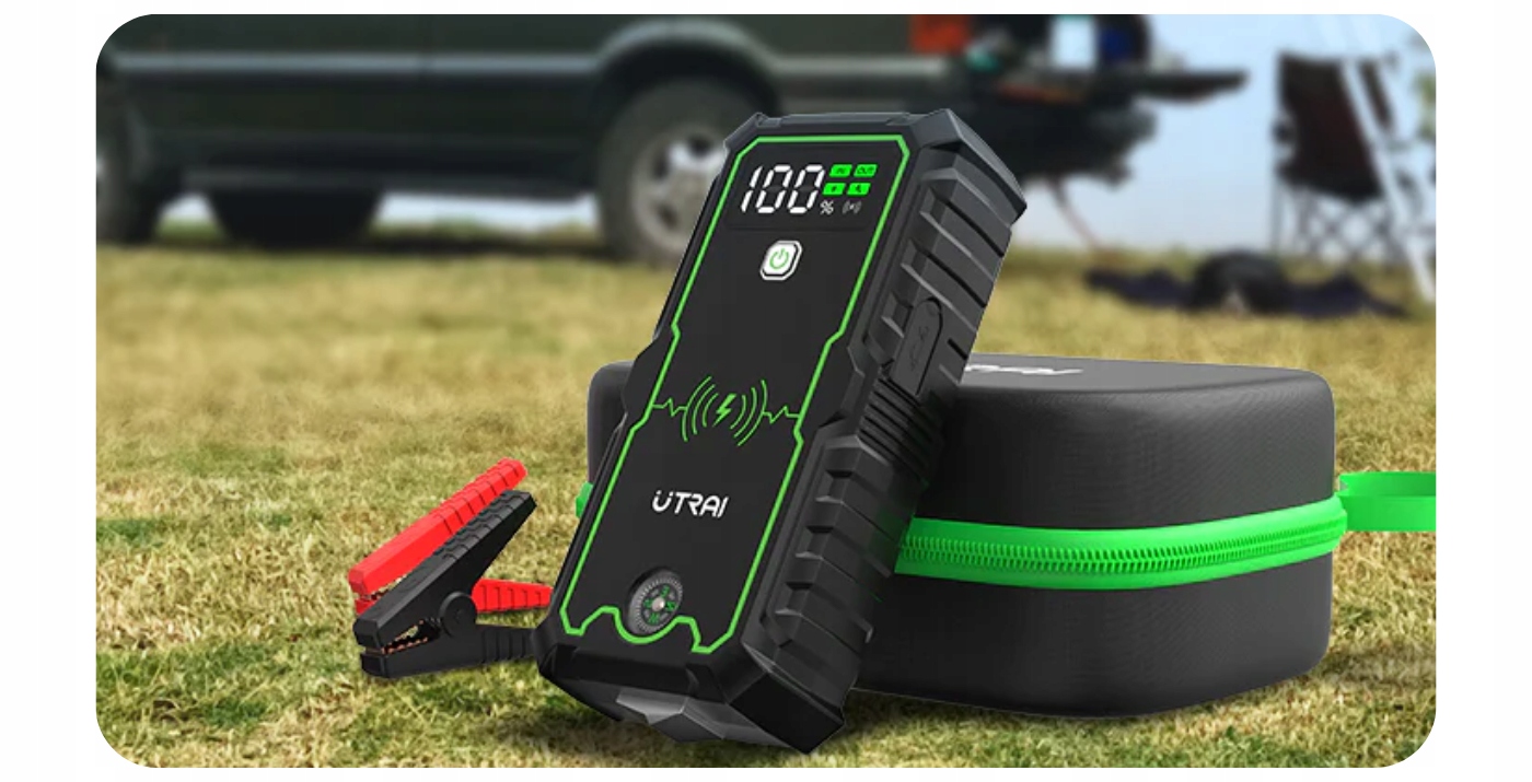 BOOSTER ROZRUCHOWY DO SAMOCHODU 12V 2500A POWERBANK DO ODPALANIA AUTA Pojemność akumulatora 16000 mAh