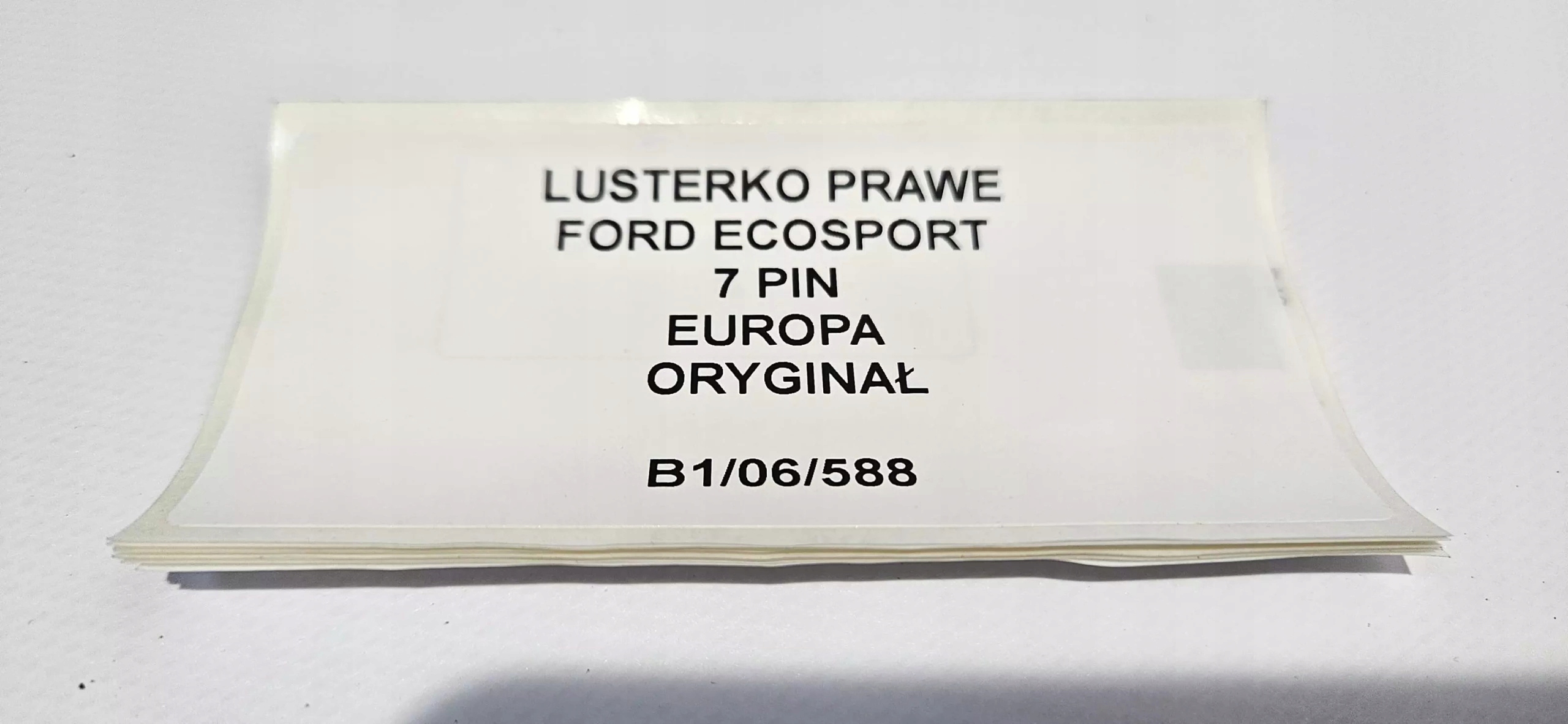 mirror right FORD ECOSPORT 7 PIN EUROPA original