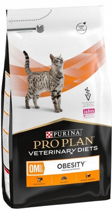 Levně Purina Pro Plan Veterinary Diets Om Obesity Krmivo Pro Obézní Kočky 5KG