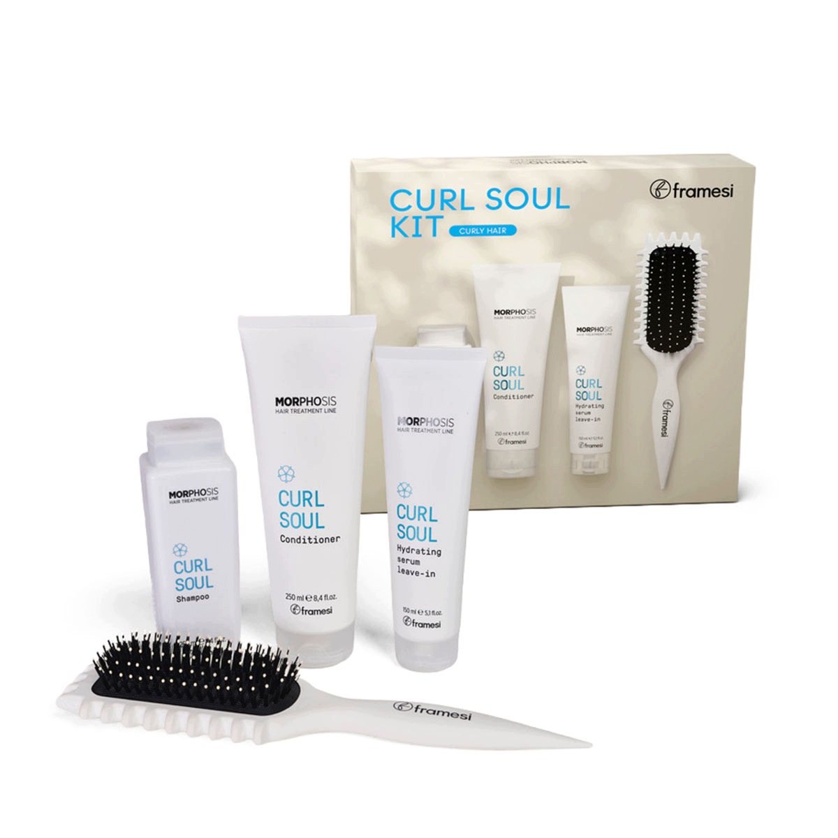 Framesi Morphosis Curl Soul Zestaw Curly Hair 250ml x 250ml x 150ml