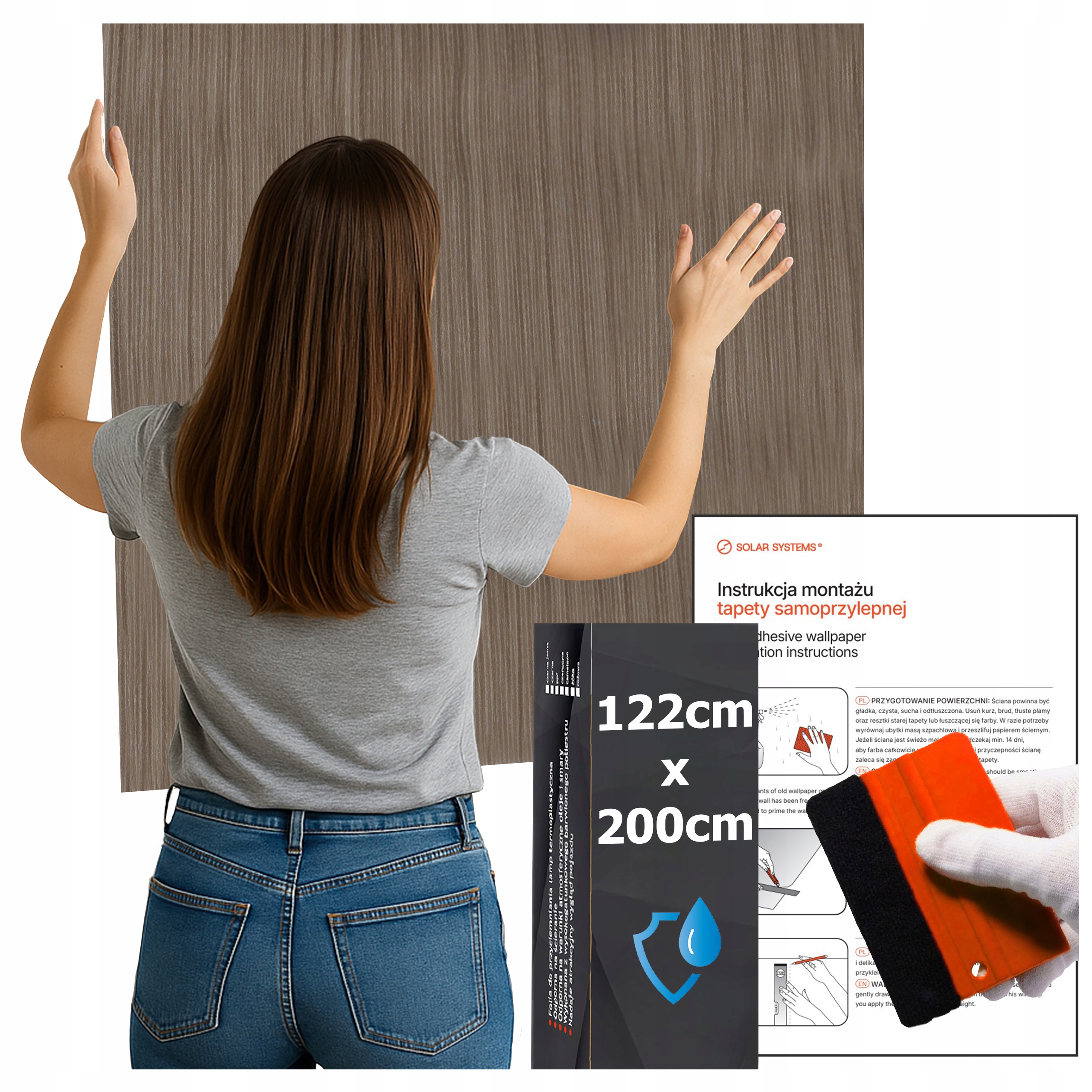 Tapeta Samolepicí Voděodolná Do Kuchyně Na Zeď Nábytek Béžové Dřevo