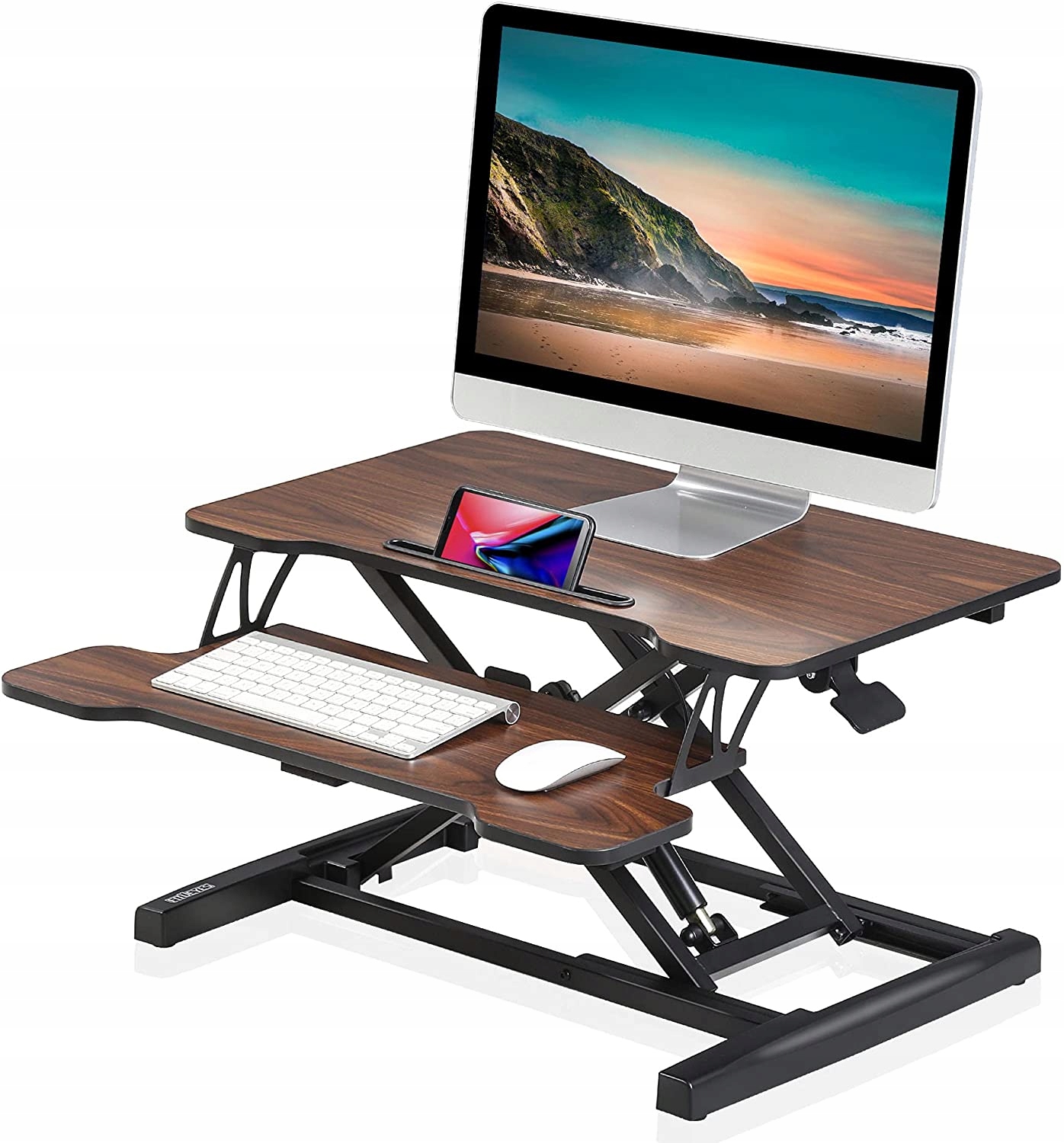 STOLIK POD LAPTOPA ROZKŁADANY REGULACJA BRĄZ 64CM