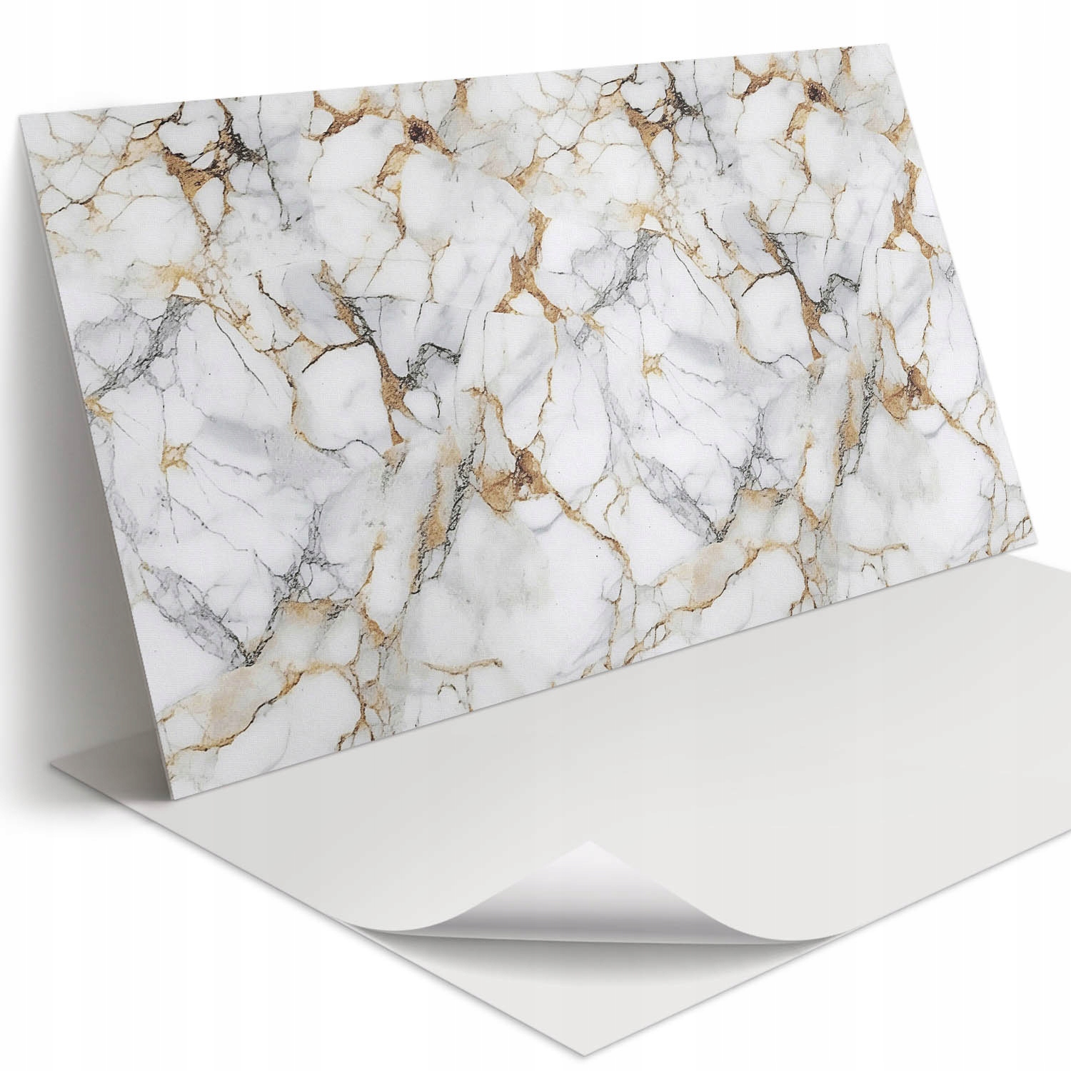 Dekorativní vinylový podlahový panel elegantní mramorový design 100 x 50 cm