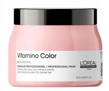 LOREAL VITAMINO COLOR MASKA DO WŁOSÓW FARBOWANYCH OCHRONA KOLORU 500 ML