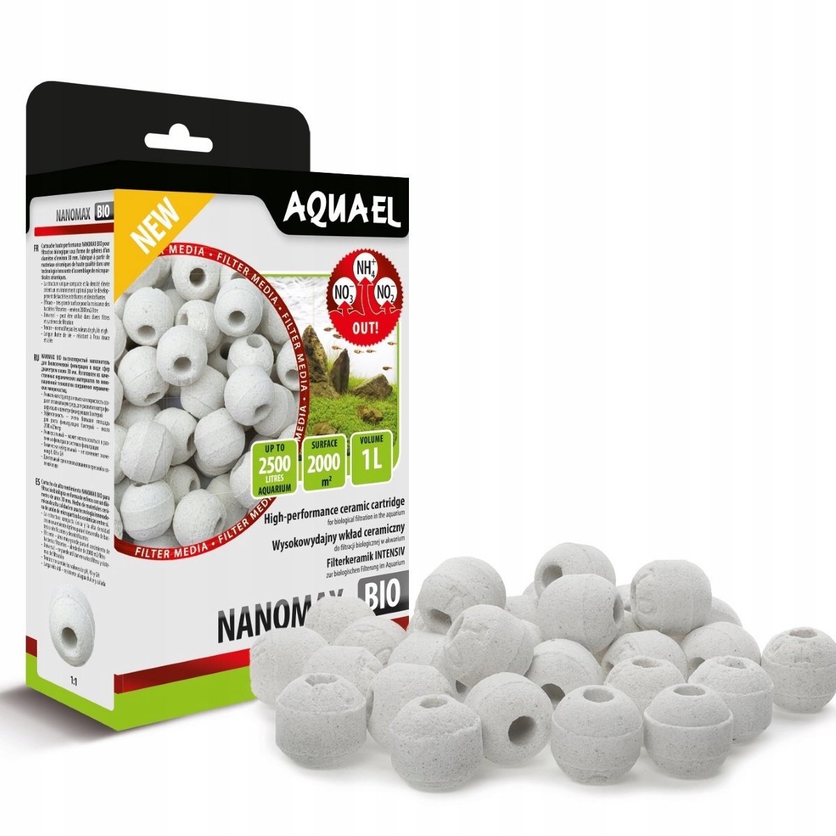 Levně Aquael Nanomax Bio 1 l – biologická vložka do filtru