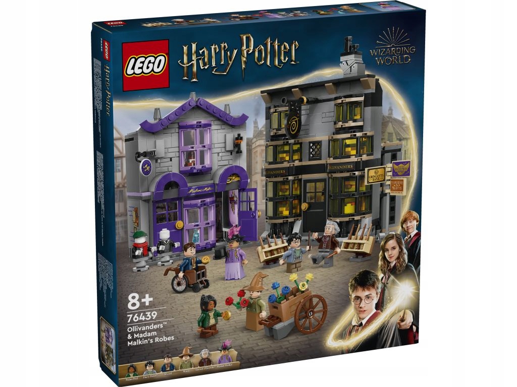 Lego 76439 Harry Potter Obchody Ollivandera a Madame Malkinové