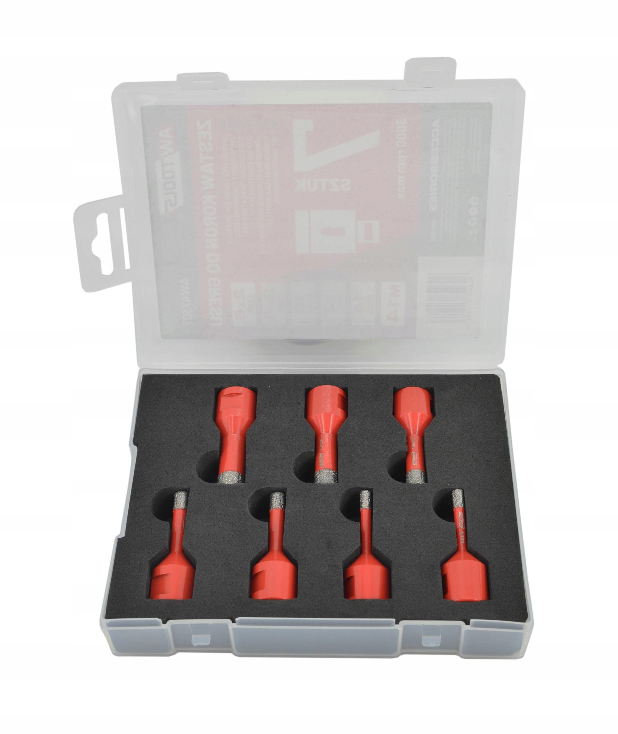 Sada Korun Pro Gresy 7ks 2x6 mm, 8, 10,12,14 mm Pro Suchý Provoz Awtools