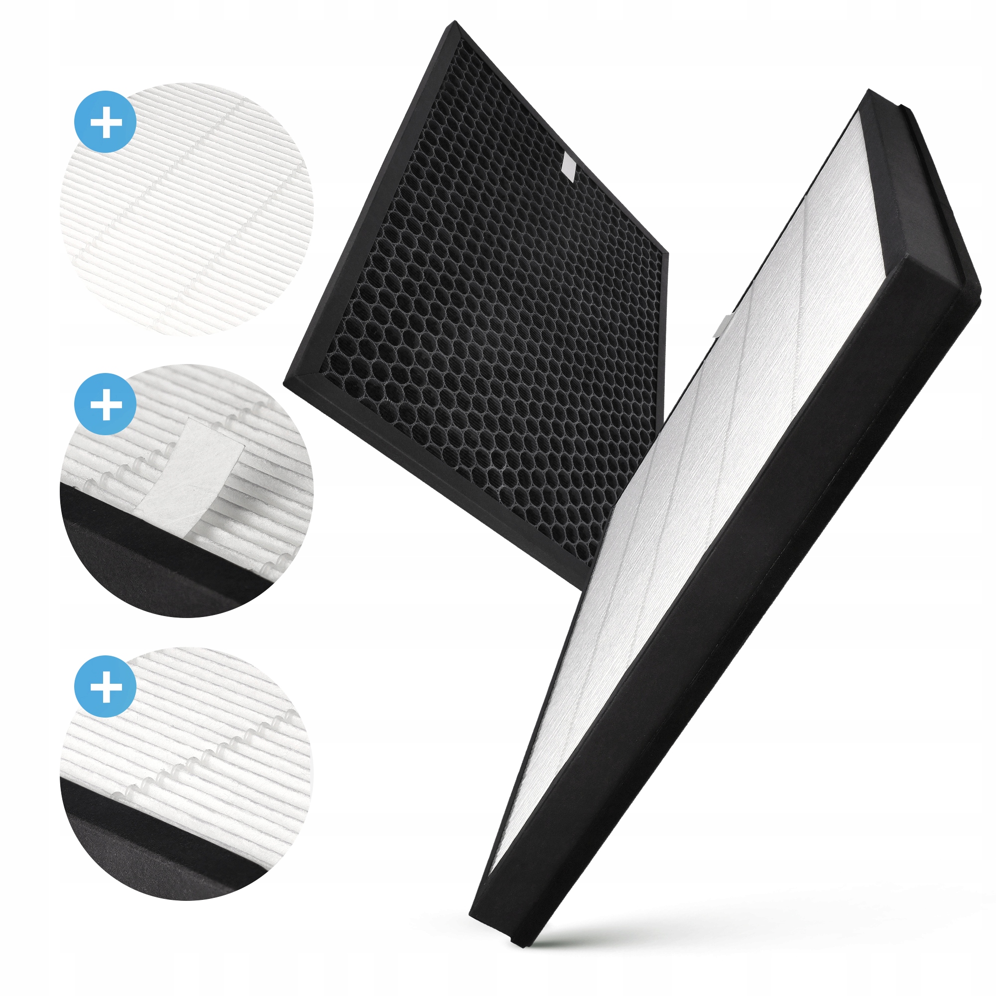 FILTRY HEPA WĘGLOWY DO OCZYSZCZACZA POWIETRZA PHILIPS AC1214 AC1215 AC2729 Kolor dominujący wielokolorowy