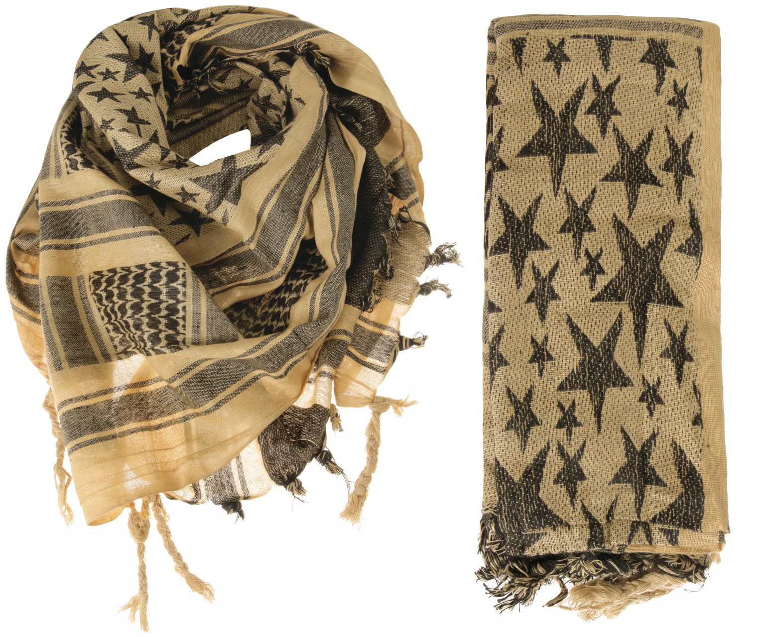 

Chusta Arafatka Kefija Star 110x110 Coyot / Czarna