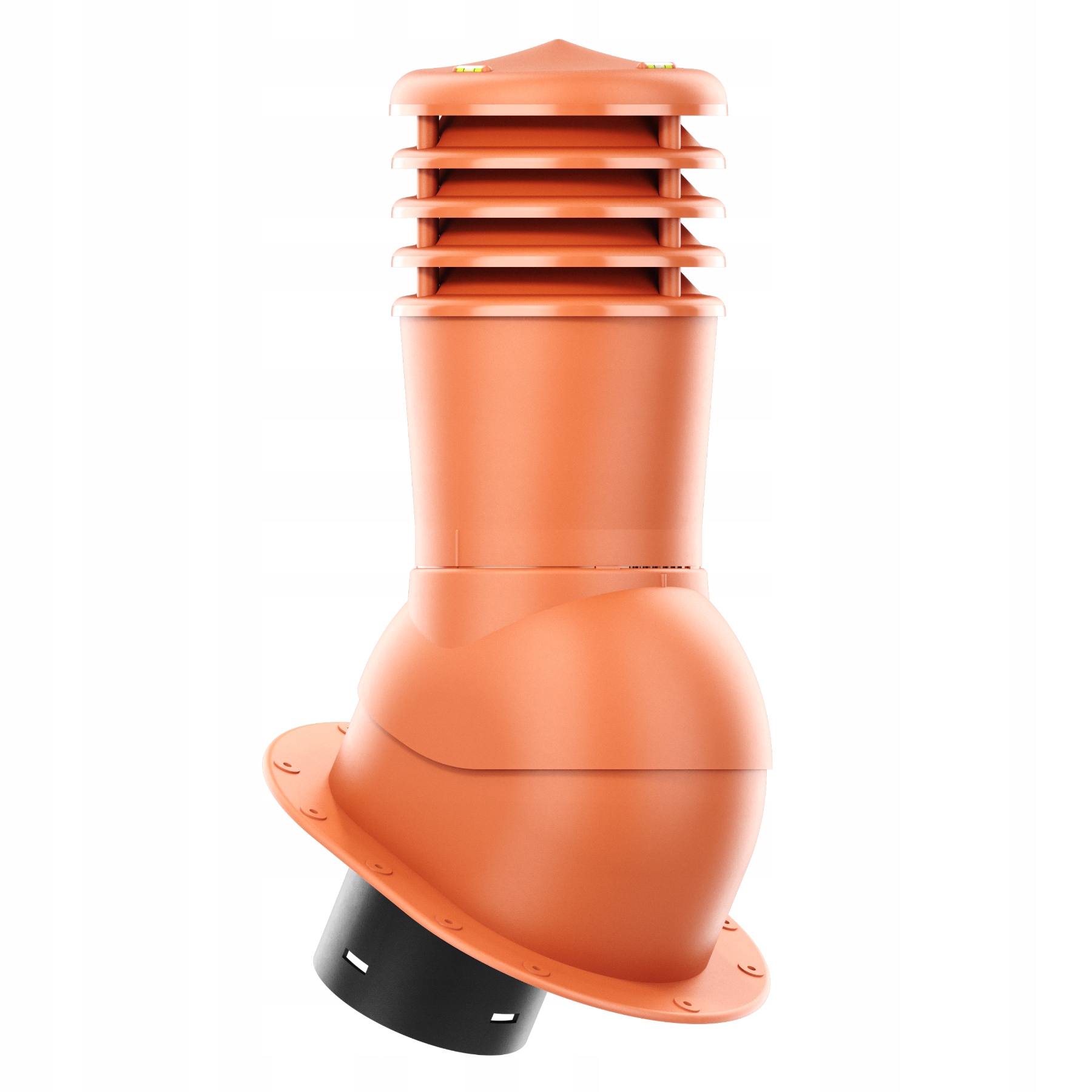 Ventilační komín nezateplený Smart fi150 ploché krytiny Cihla 8004