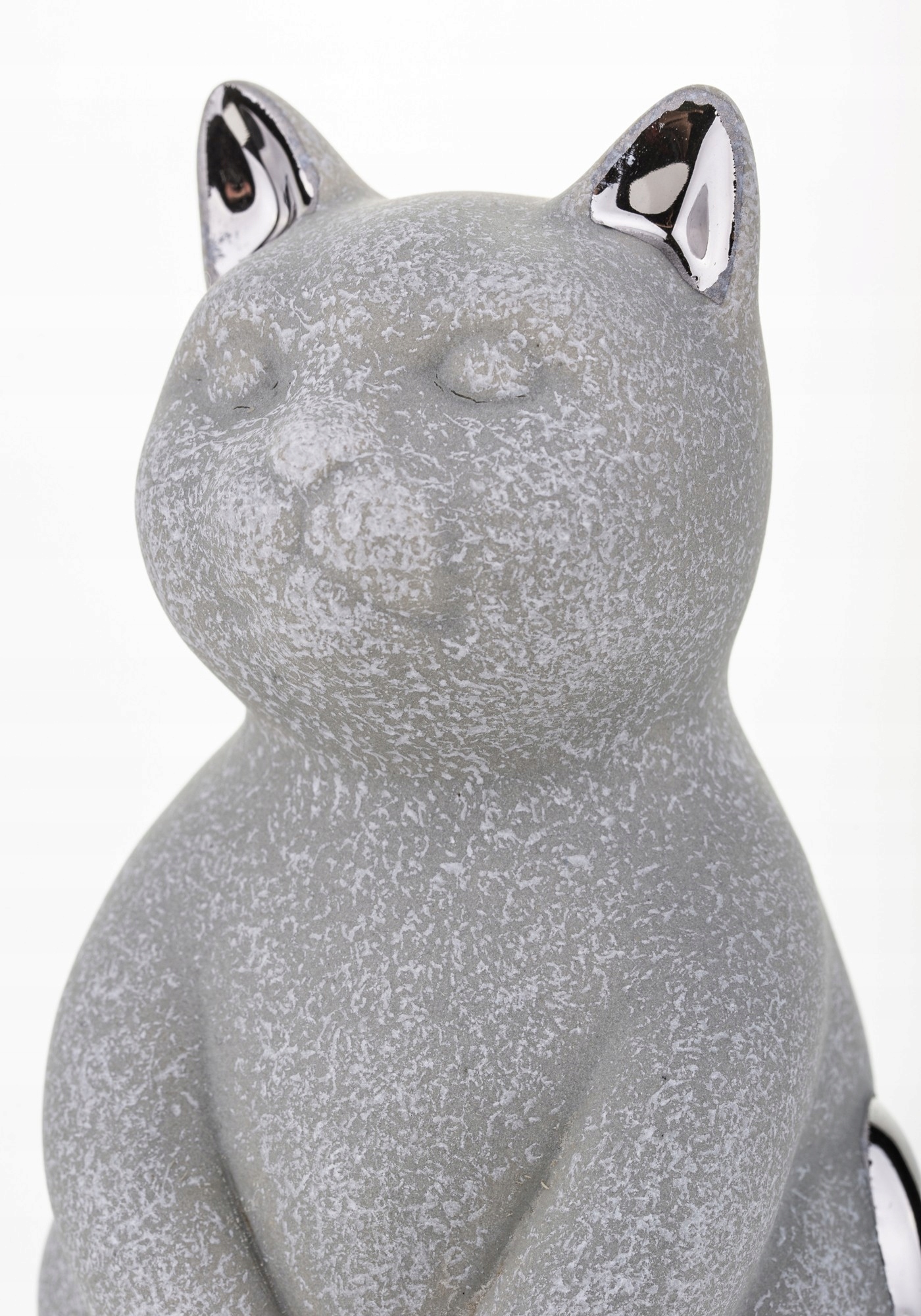 Figurka kot szary srebrny kotek dekoracja domu Kod producenta 136003
