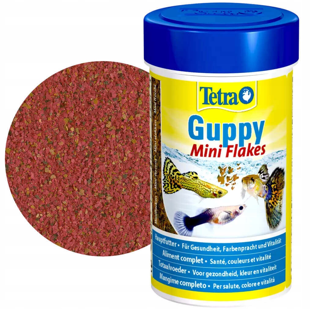 TETRA - Guppy Mini Flakes - Aliment Pour Poissons Complet En Mini-Flocons -  Pour Guppys et Vivipares - 100 Ml