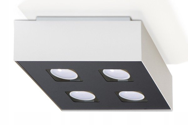 Stropná lampa Mono 4 biela Sollux