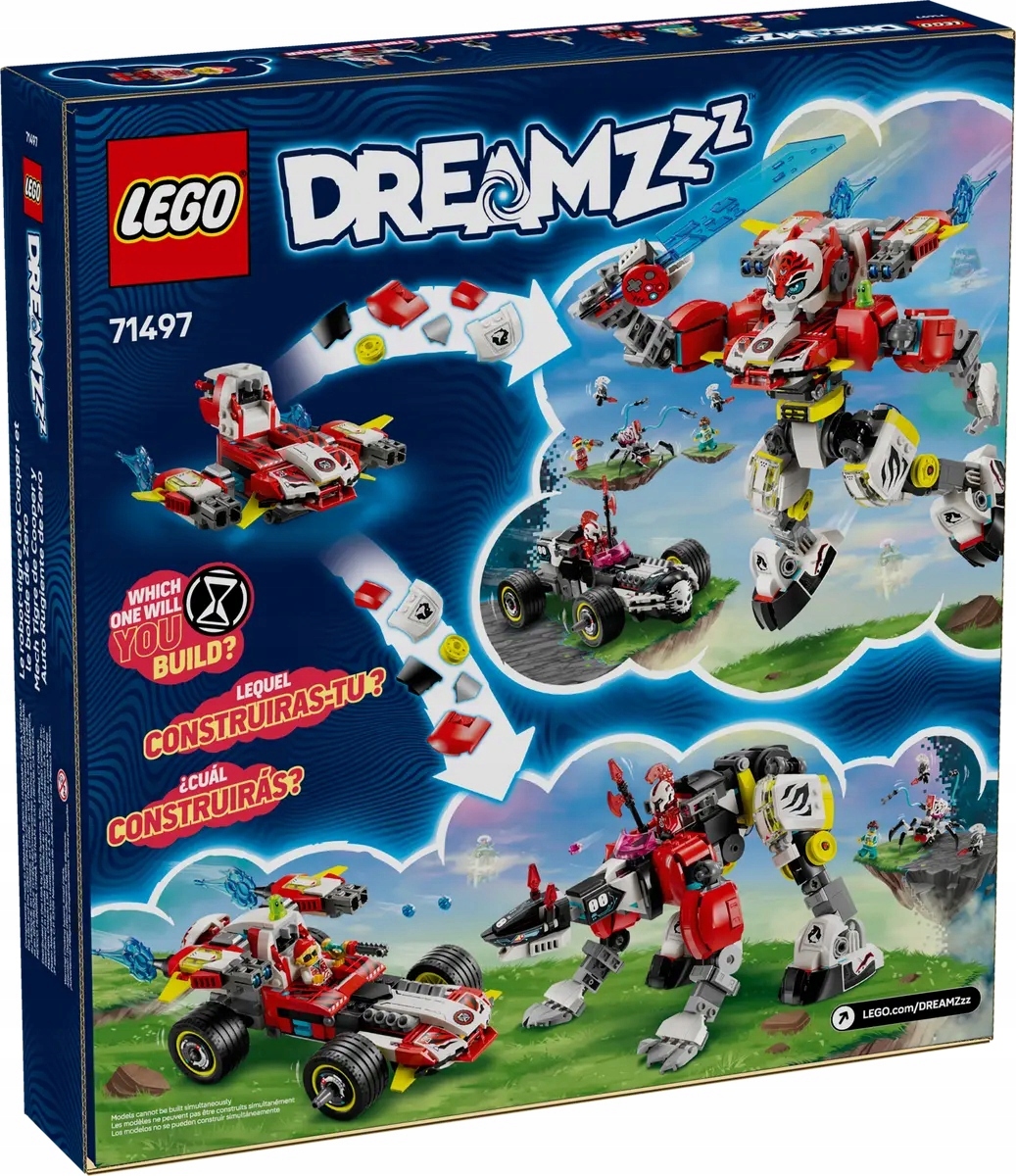 71497 Lego DREAMZzz Tygří mech Coopera a hot rod Zero