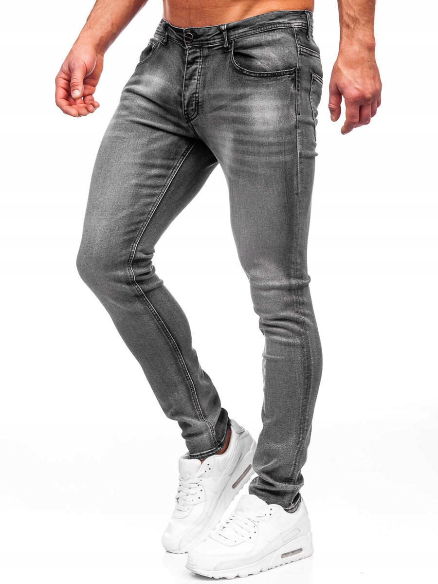 

Spodnie Jeansowe Męskie Czarne MP019G DENLEY_31/M