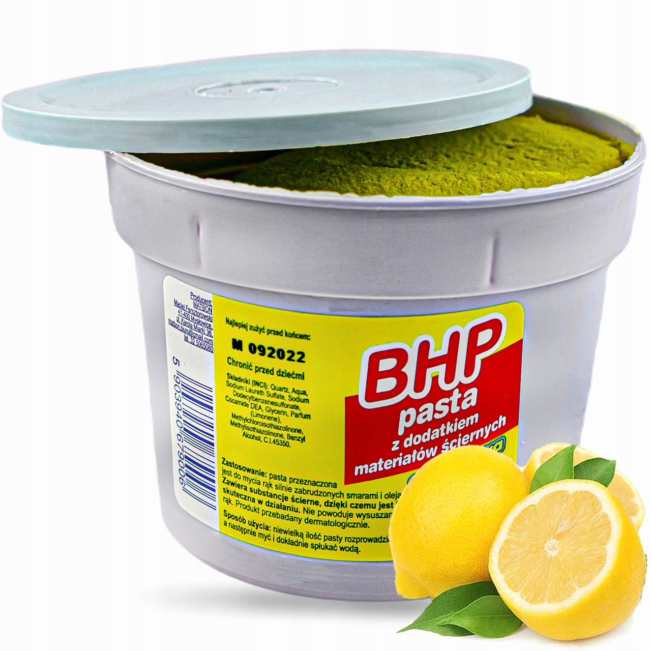 

Pasta Bhp do Mycia Rąk Usuwania Silnych Zabrudzeń