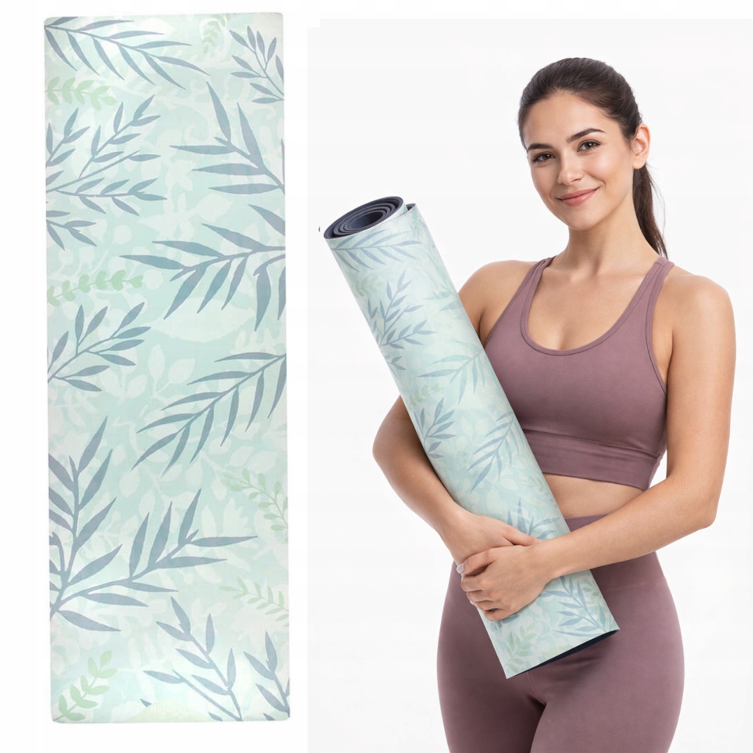 Kauczukowa mata do jogi myga Peacemaker Luxurious 3 mm z mikrofibrą