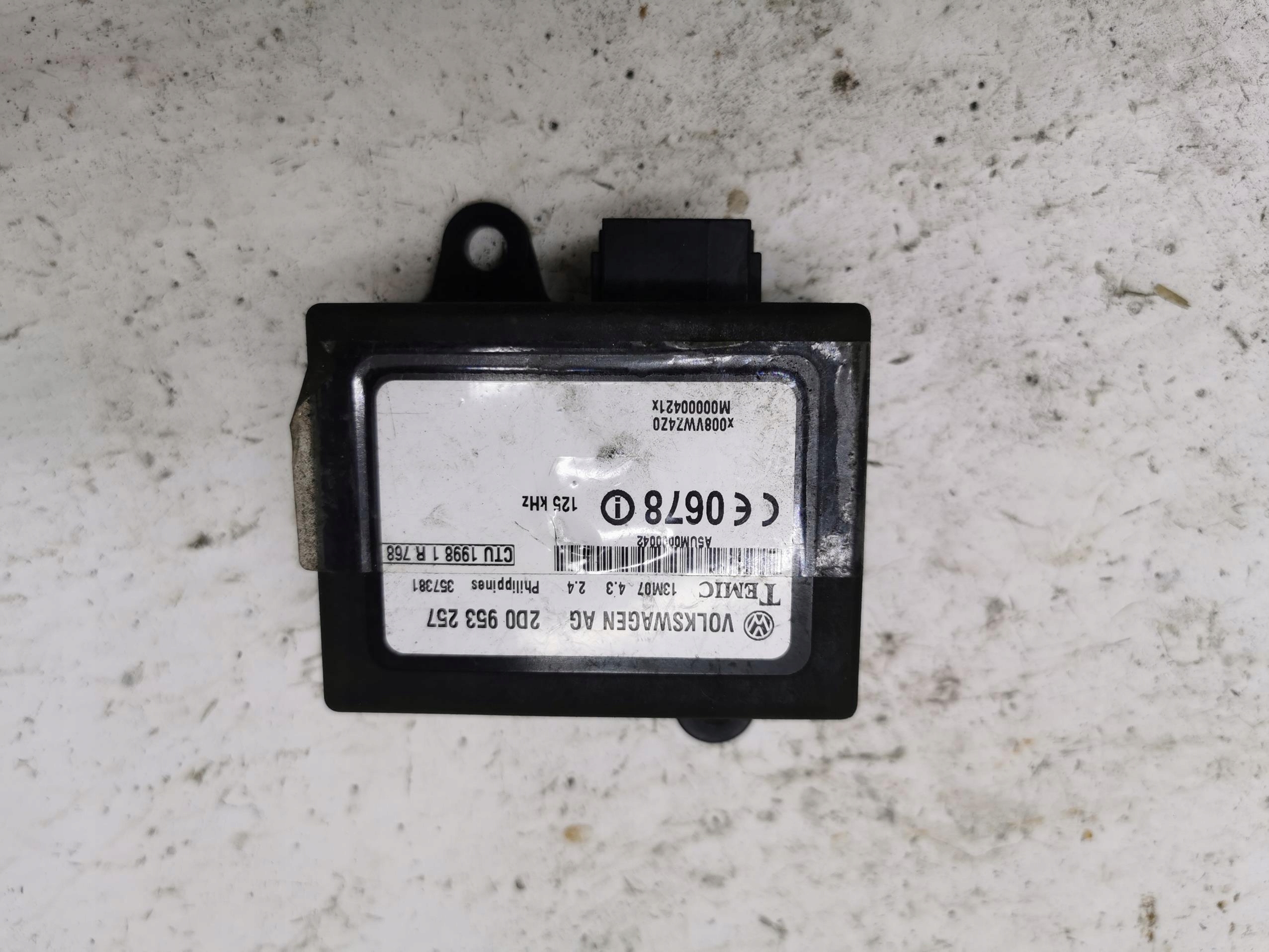 module control unit IMMOBLIZERA VW LT35 2D0953257