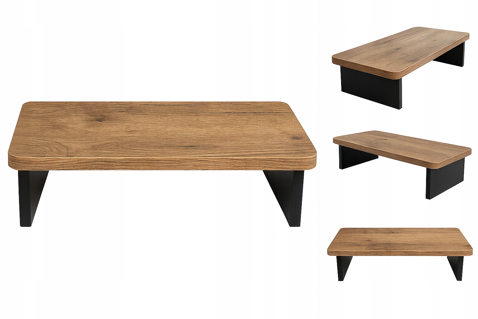 Podstawka pod monitor Zdesk płyta wiórowa 55x25x12 cm dąb Lancelot