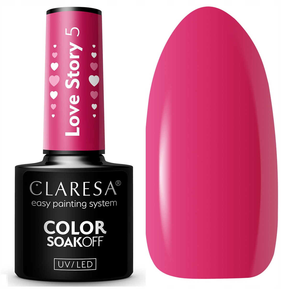 Claresa Lakier Hybrydowy do paznokci LOVE STORY 5