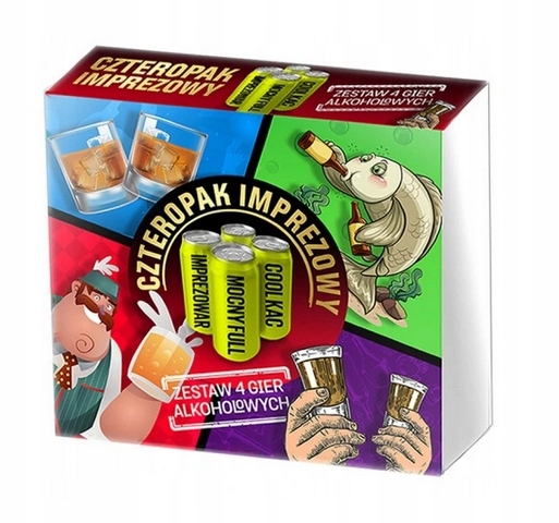 

Czteropak Imprezowy Zestaw 4 gier alkoholowych