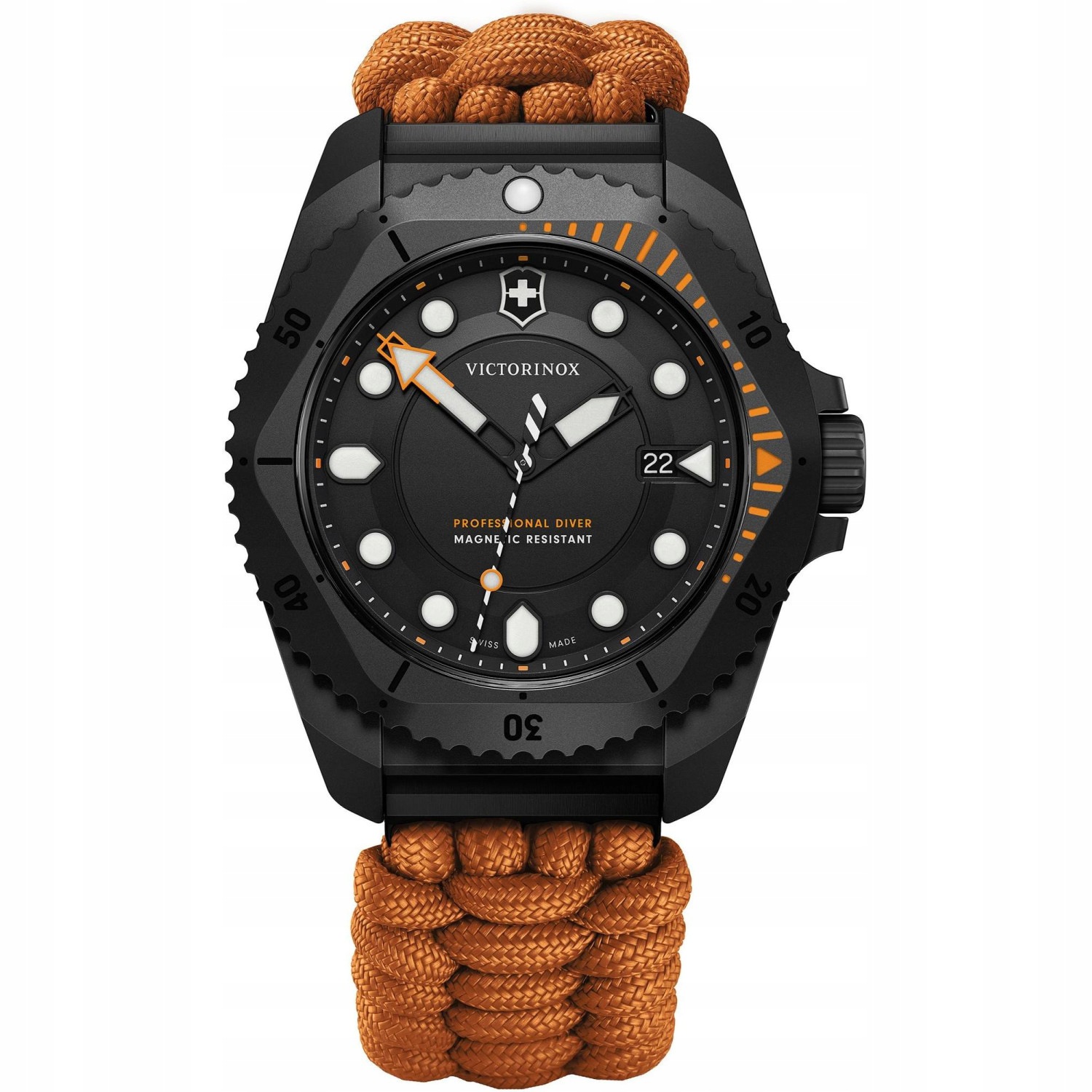 Pánské Hodinky Victorinox 242069.1 oranžový pásek