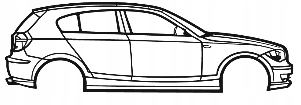 nástěnná dekorace Obraz Auto Bmw 2009 1 Series E87 Hatchback