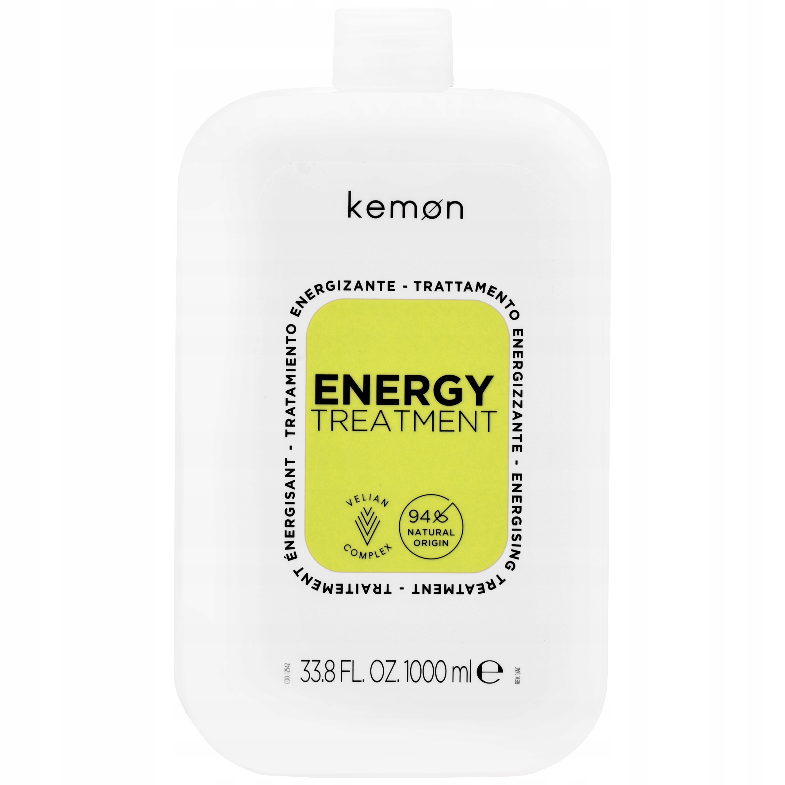 Kemon Energy Treatment, posilující kondicionér s ženšenem a kofeinem 1000 ml
